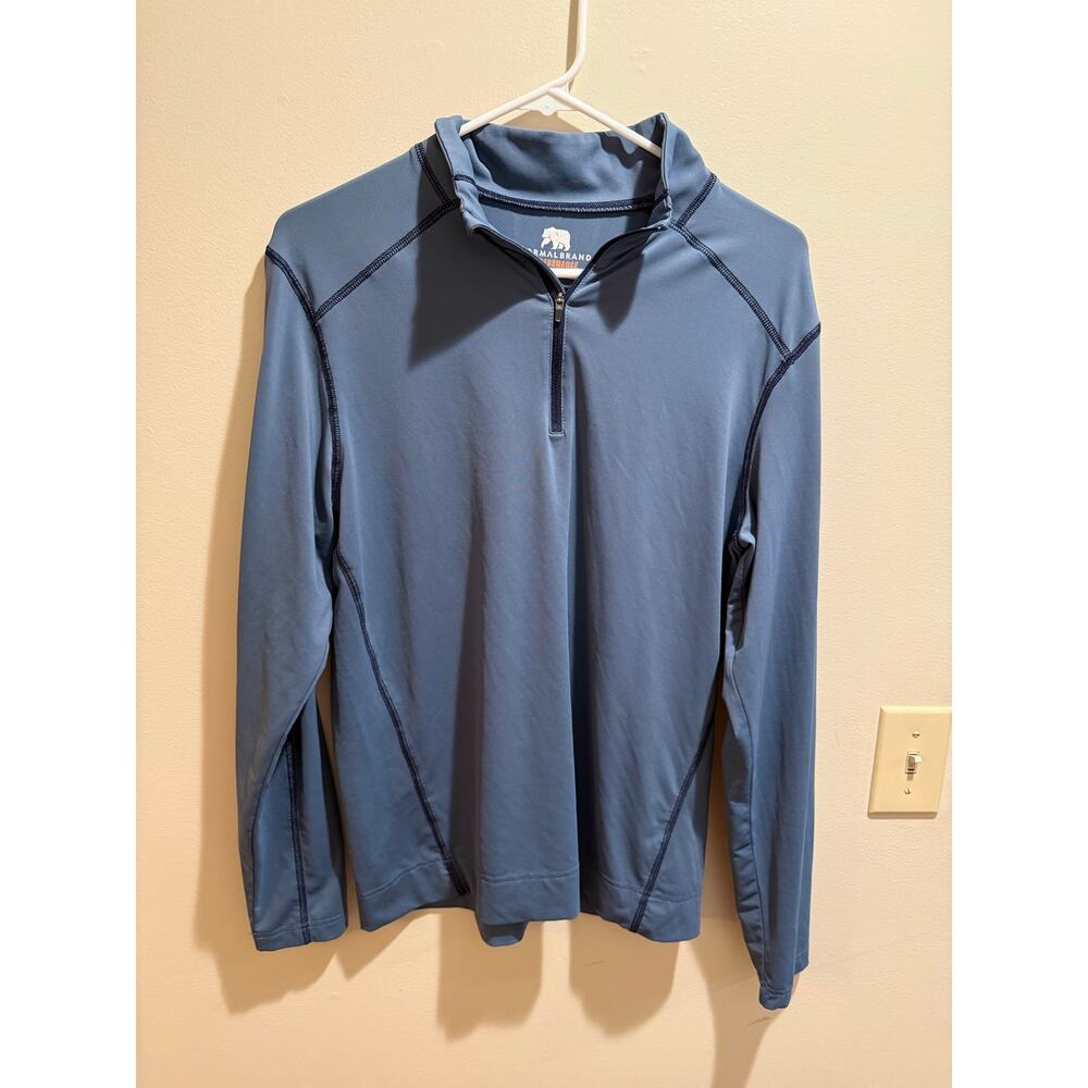 The Normal Brand Blue Seam Performance 1/2 Zip Athlesuire Activewear | Sz Small - Picture 4 of 10
